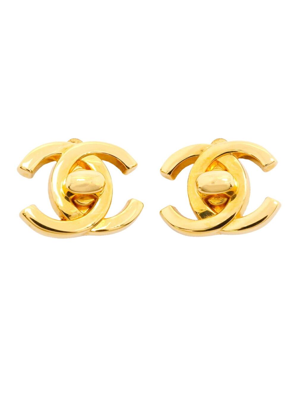 Chanel Cc Logo Turnlock Clip-On #343260C92B